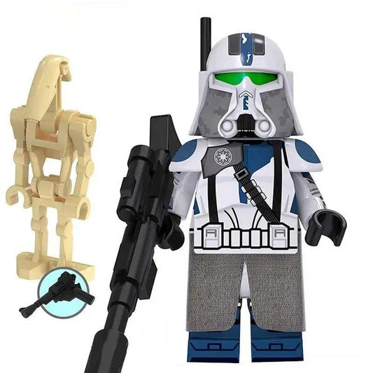 501st Legion Clone Trooper Commander & Battle Droid Lego Star Wars Minifigures - Minifigure Toys