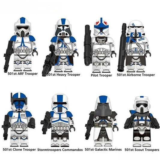  501st Legion Clone troopers Set of 8 | Lego Compatible Minifigures 2 -  ToylandEU™