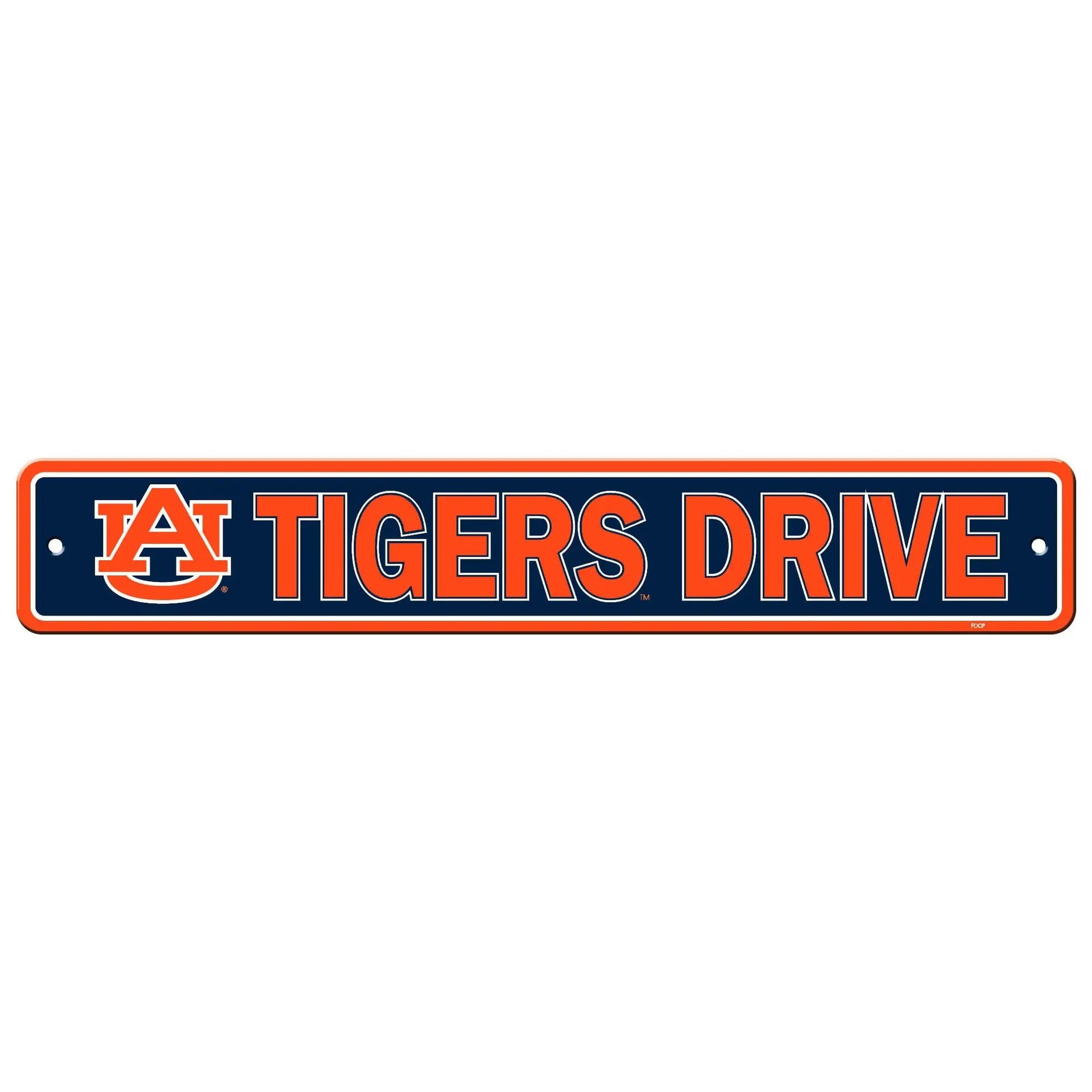 Auburn Tigers Sign 4x24 Plastic Street Style CO