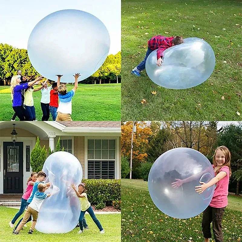 50CM Outdoor Inflatable Toy Bubble Ball Summer TPR Decompression Super Large Inflatable Balloon Water Injection Bubble Ball - ToylandEU