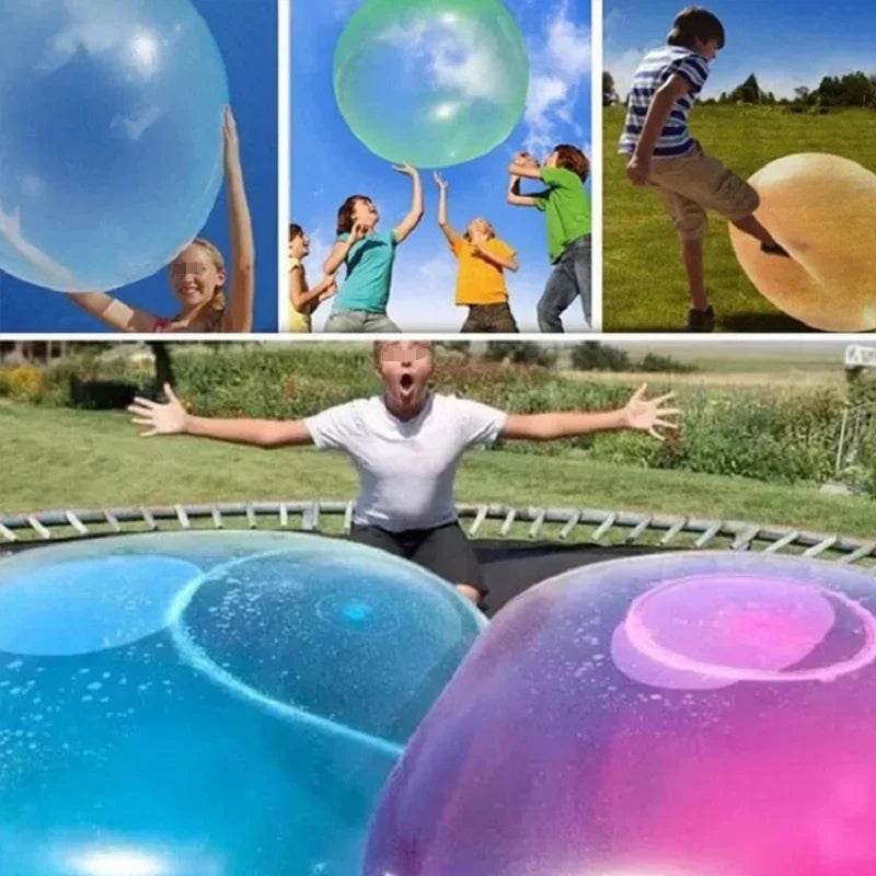 50CM Outdoor Inflatable Toy Bubble Ball Summer TPR Decompression Super Large Inflatable Balloon Water Injection Bubble Ball - ToylandEU