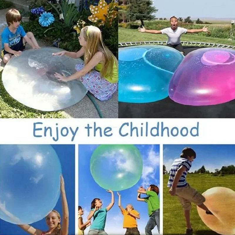 50CM Outdoor Inflatable Toy Bubble Ball Summer TPR Decompression Super Large Inflatable Balloon Water Injection Bubble Ball - ToylandEU
