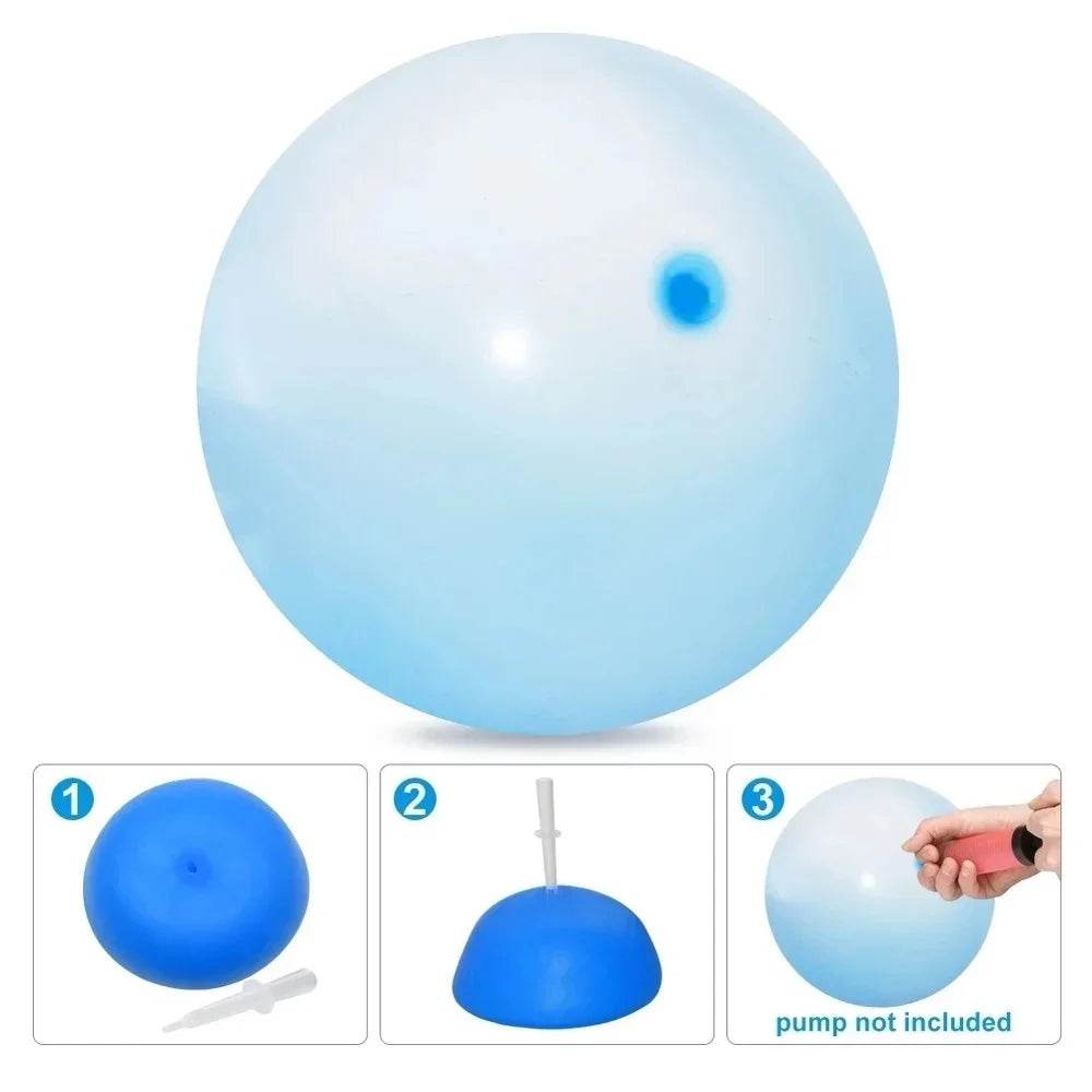 50CM Outdoor Inflatable Toy Bubble Ball Summer TPR Decompression Super Large Inflatable Balloon Water Injection Bubble Ball - ToylandEU