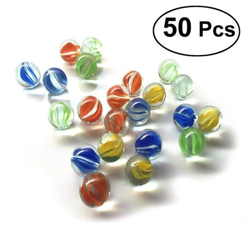 50PCS 14 16mm Colorful Glass Marbles Kids Marble Run Game Marble ToylandEU.com Toyland EU