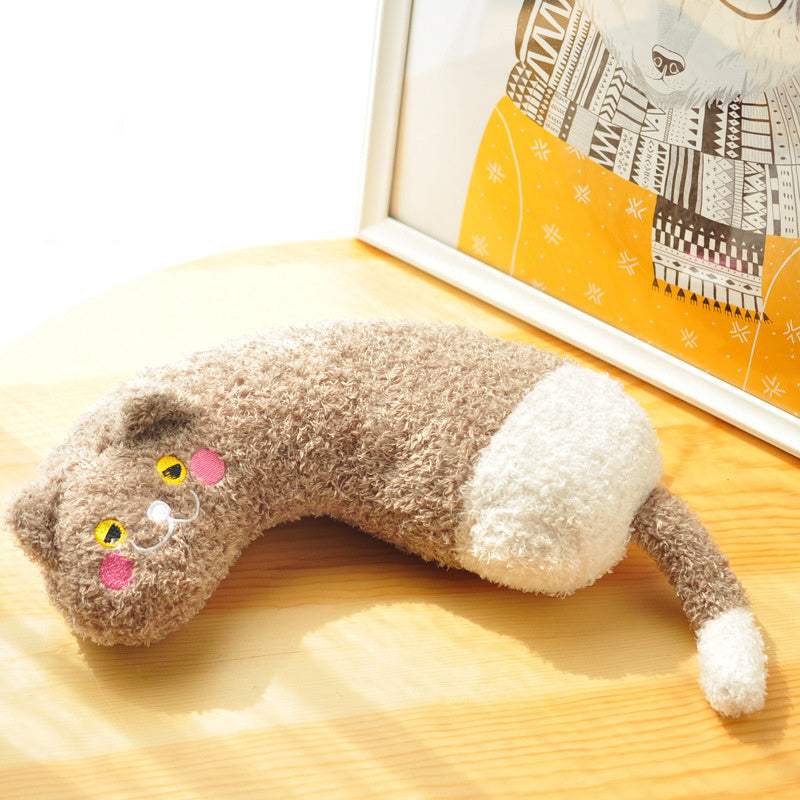 Plush Cat Pillow Toy | Teaser Stick
