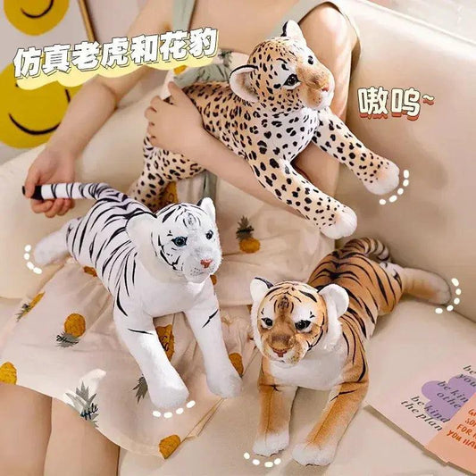  50cm White Tiger Plush Toy, Soft Stuffed Animal Cushion, PP Cotton Filling, Unisex Home Decor Gift For Kids -  ToylandEU™