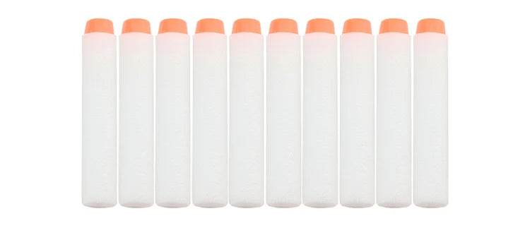 50pc White Luminous Nerf Bullets 7.2cm Soft Darts Gift - ToylandEU
