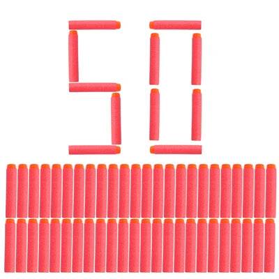 50pcs 8colors Soft Bullet Head Foam Bullets for Nerf N-strike Elite Series - ToylandEU