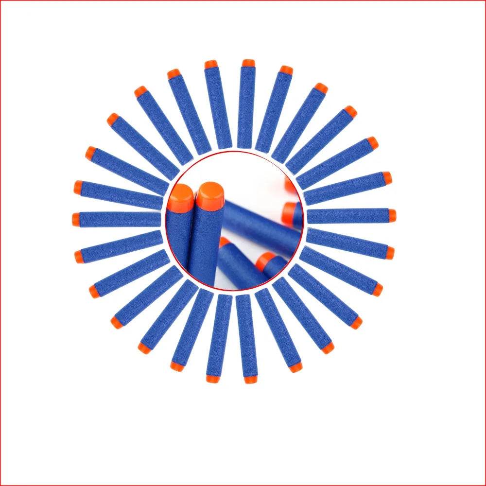 50pcs 8colors Soft Bullet Head Foam Bullets for Nerf N-strike Elite Series - ToylandEU