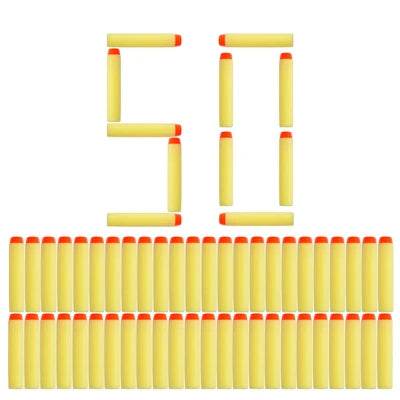 50pcs 8colors Soft Bullet Head Foam Bullets for Nerf N-strike Elite Series - ToylandEU