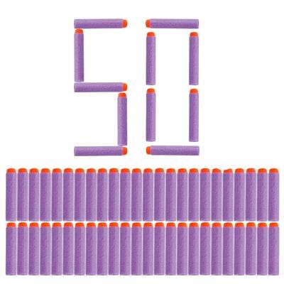 50pcs 8colors Soft Bullet Head Foam Bullets for Nerf N-strike Elite Series - ToylandEU