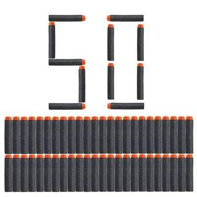  50pcs 8colors Soft Bullet Head Foam Bullets for Nerf Toys -  ToylandEU™
