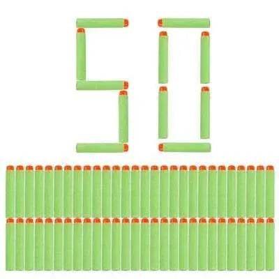  50pcs 8colors Soft Bullet Head Foam Bullets for Nerf Toys -  ToylandEU™