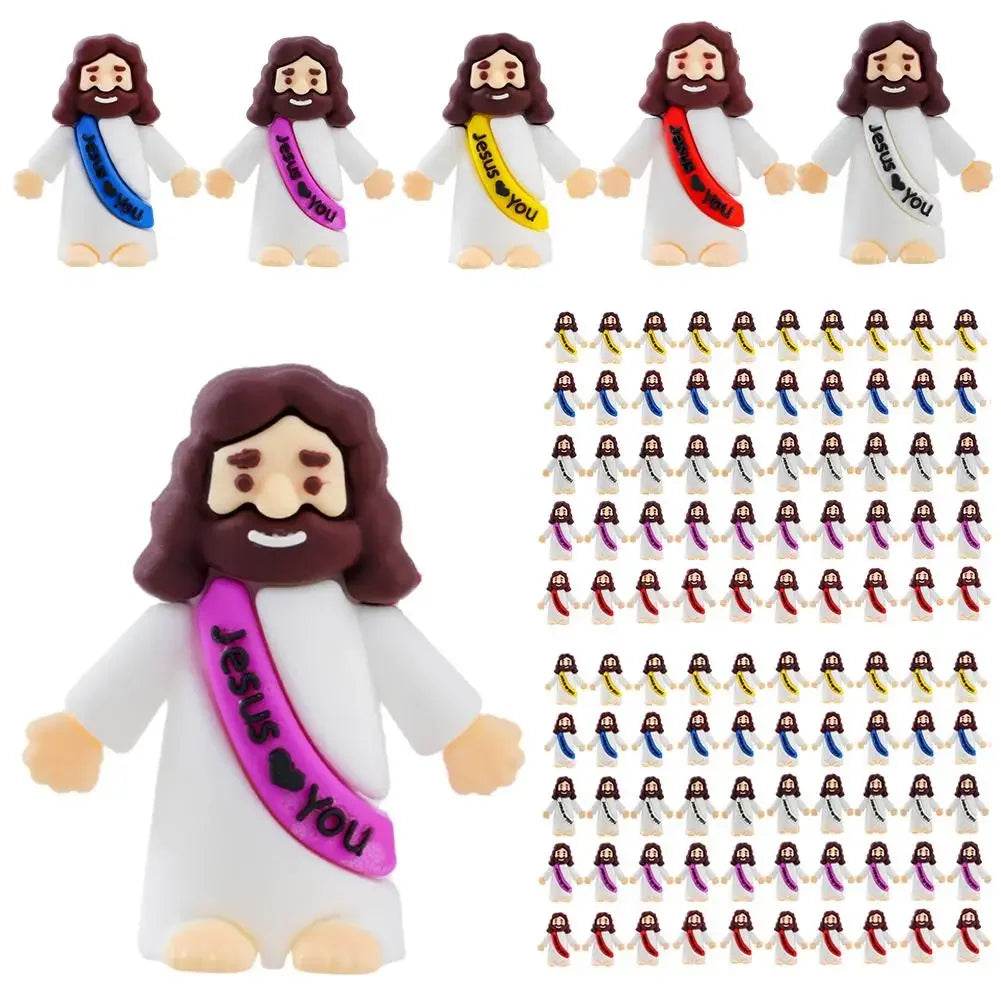 50pcs Mini Jesus Statue Easter Decoration Religious Savior Christ Toys Figures - ToylandEU