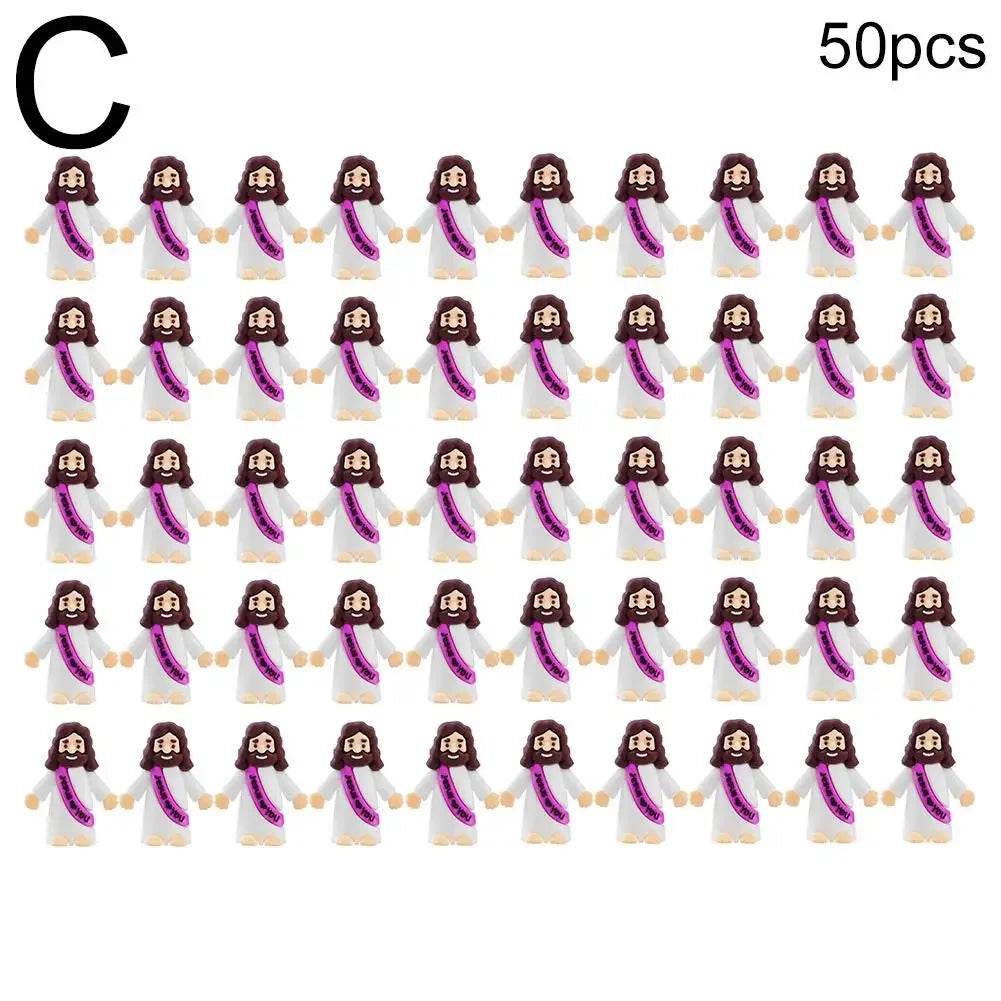 50pcs Mini Jesus Statue Easter Decoration Religious Savior Christ Toys Figures - ToylandEU