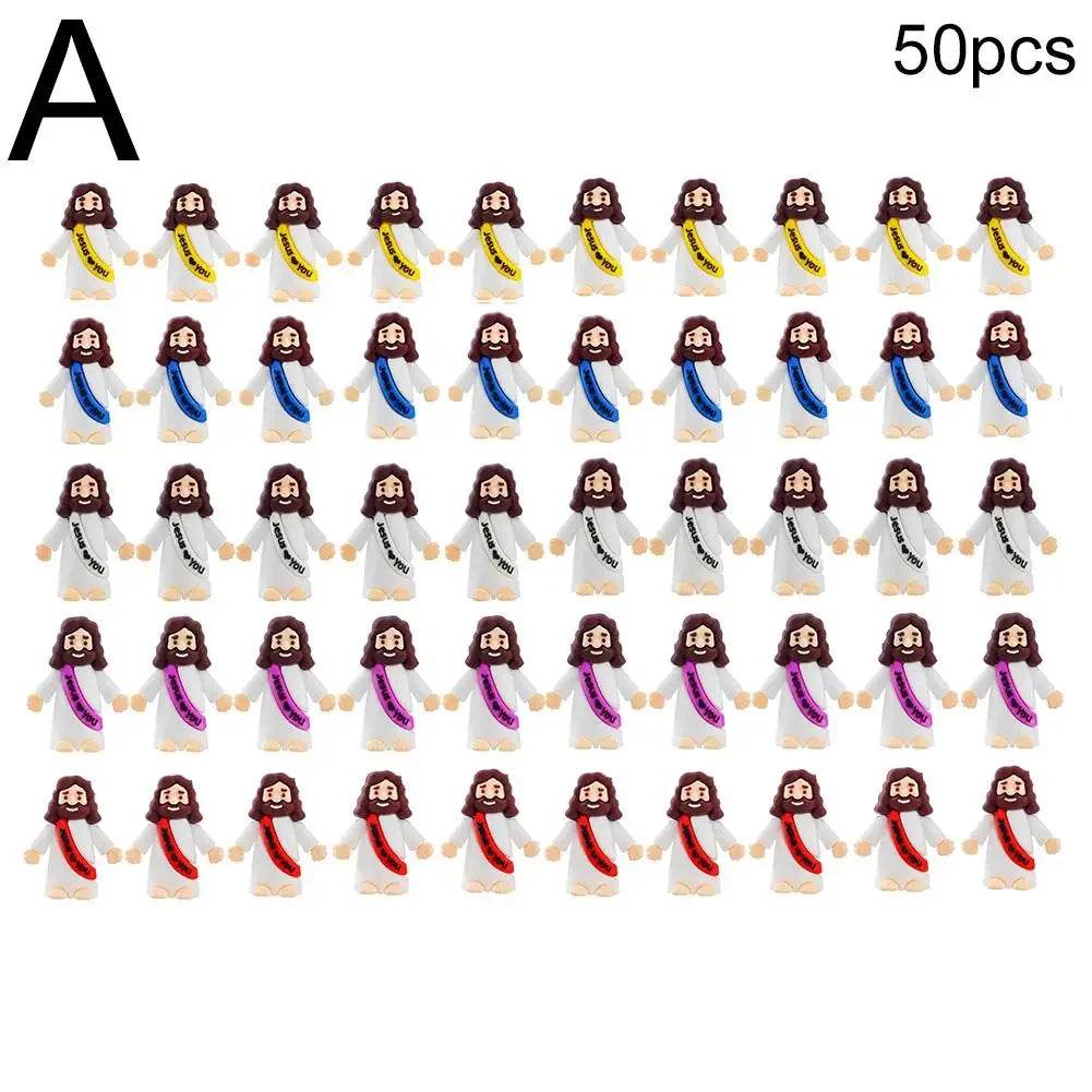 50pcs Mini Jesus Statue Easter Decoration Religious Savior Christ Toys Figures - ToylandEU