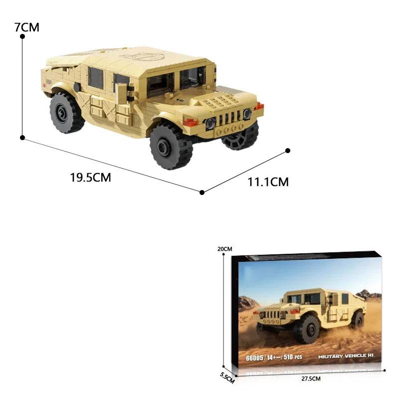 510PCS Military Vehicle H1 Building Blocks Educational Toys - ToylandEU