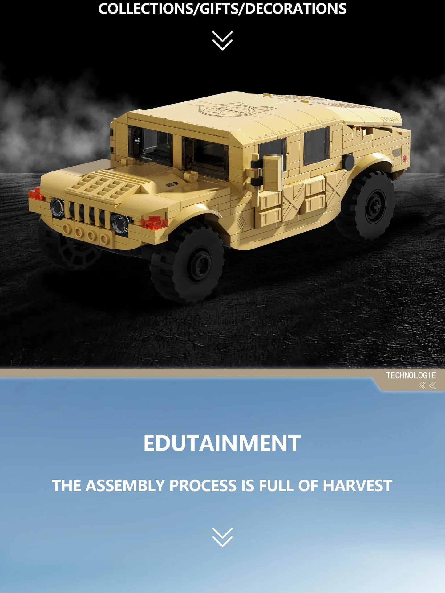 510PCS Military Vehicle H1 Building Blocks Educational Toys - ToylandEU