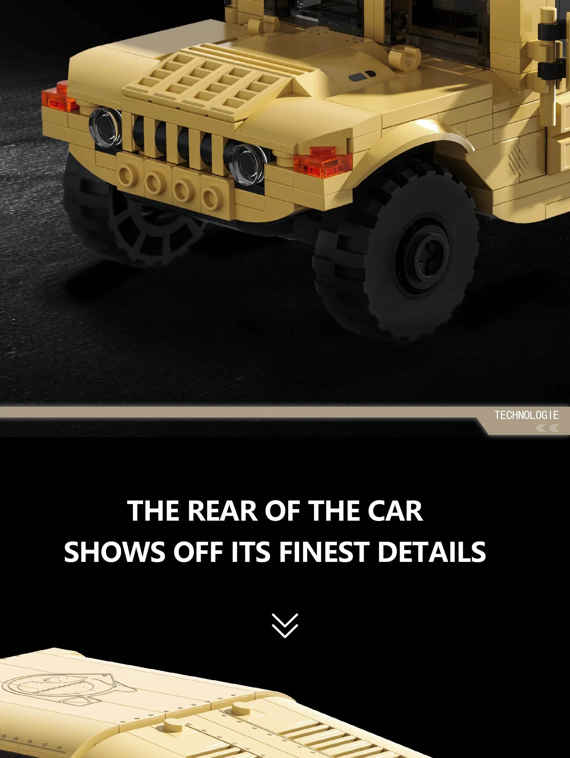 510PCS Military Vehicle H1 Building Blocks Educational Toys - ToylandEU