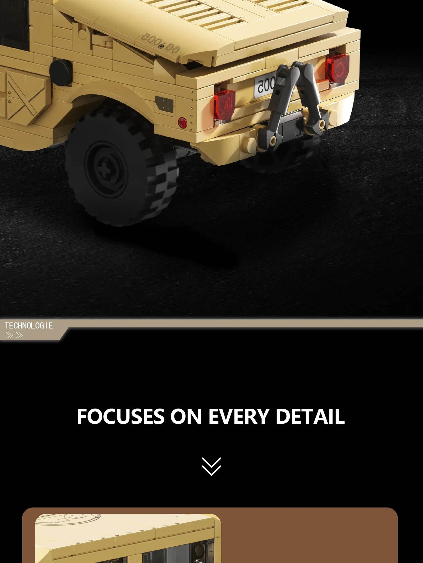 510PCS Military Vehicle H1 Building Blocks Educational Toys - ToylandEU