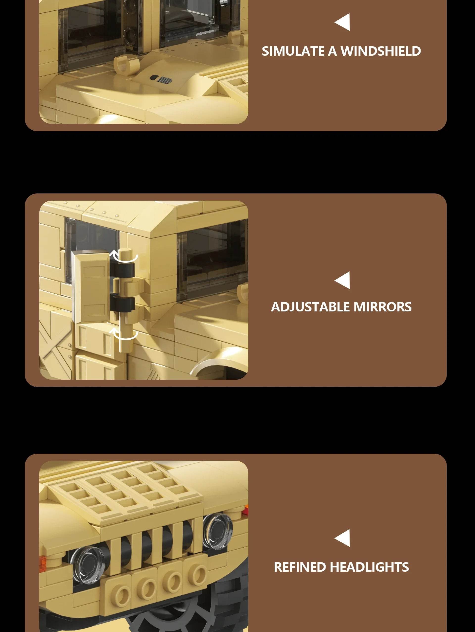 510PCS Military Vehicle H1 Building Blocks Educational Toys - ToylandEU