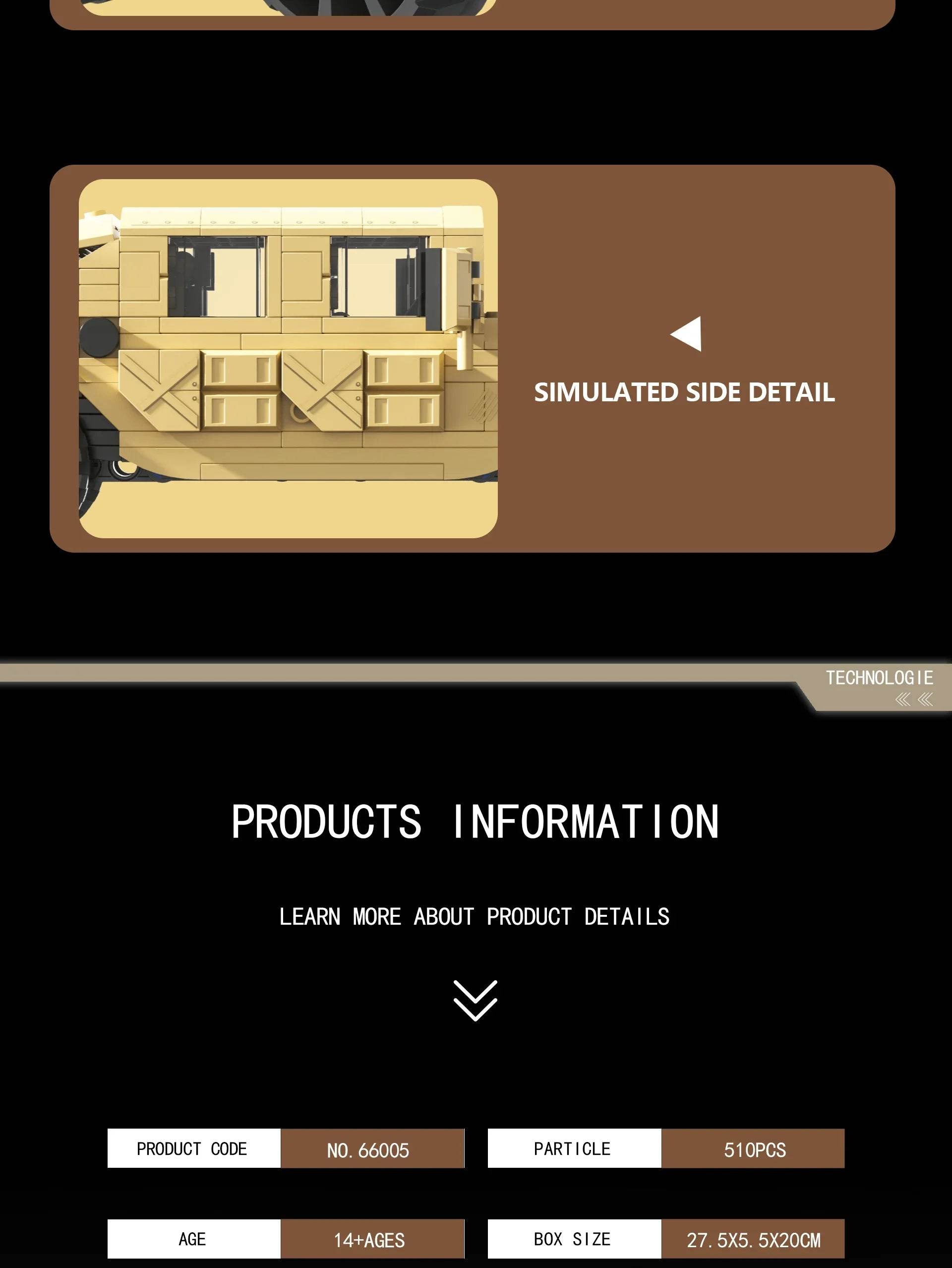 510PCS Military Vehicle H1 Building Blocks Educational Toys - ToylandEU