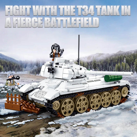 518PCS T34-85 Tank Building Blocks Set Educational Toys - ToylandEU