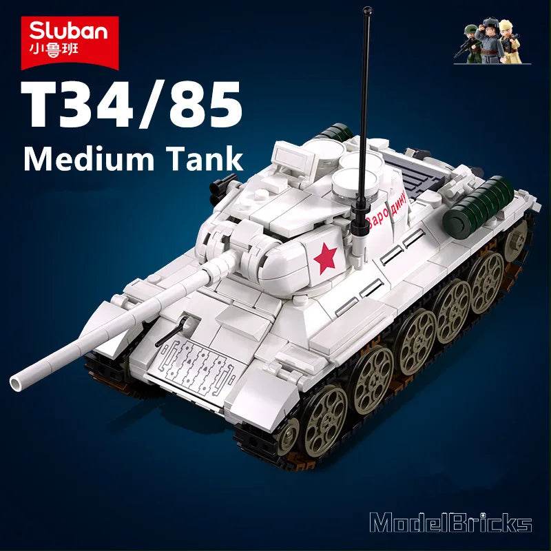 518PCS T34-85 Tank Building Blocks Set Educational Toys - ToylandEU
