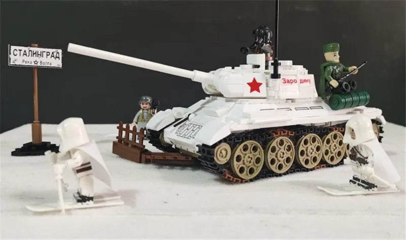 518PCS T34-85 Tank Building Blocks Set Educational Toys - ToylandEU