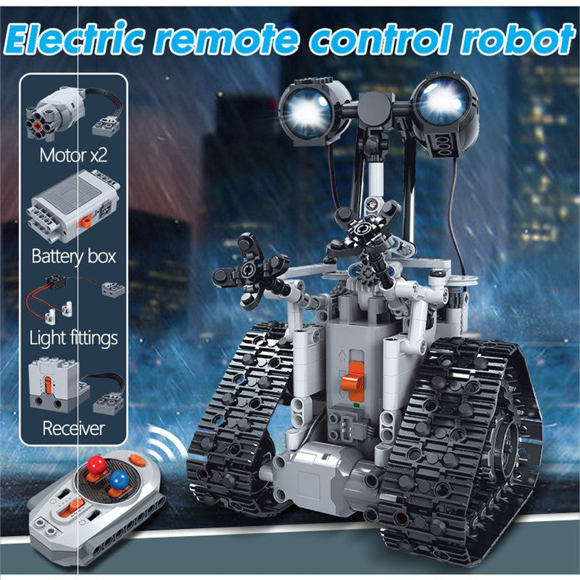 Building Block Boy Toy Set with Electric Robot Control