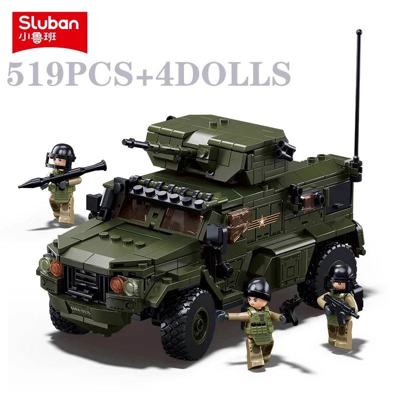 519PCS Military VDVS Assault Armored Vehicle Building Blocks Set - ToylandEU