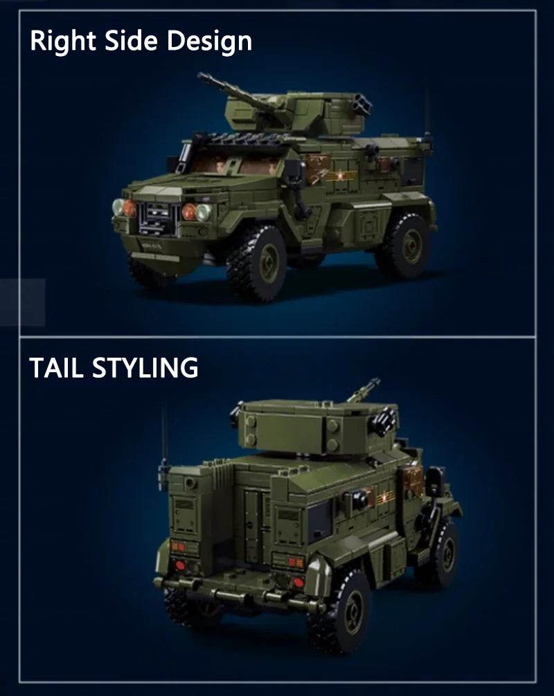 519PCS Military VDVS Assault Armored Vehicle Building Blocks Set - ToylandEU