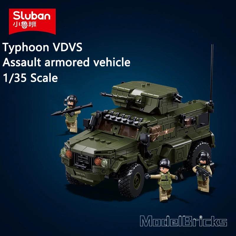 519PCS Military VDVS Assault Armored Vehicle Building Blocks Set - ToylandEU