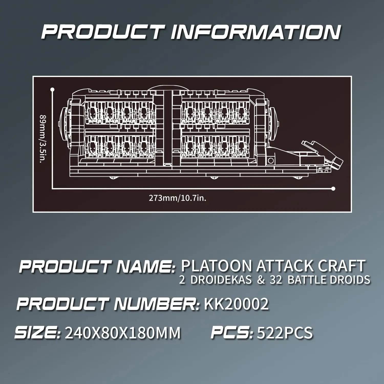 522PCS Space War Transport Vehicle Building Blocks Toys - ToylandEU