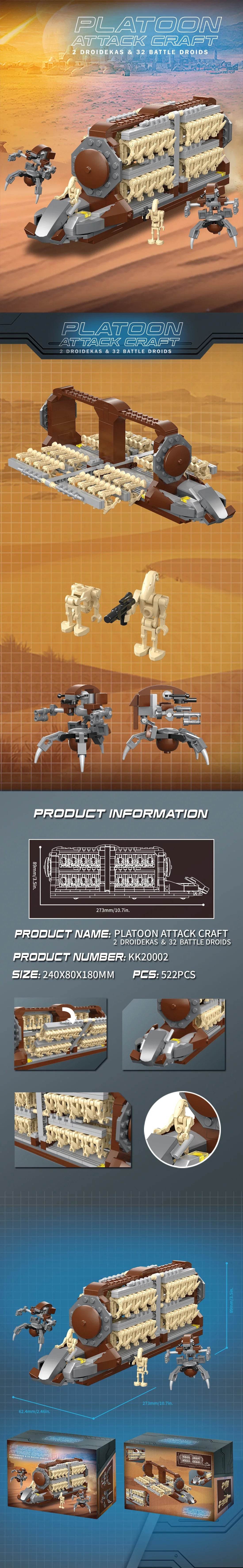 522PCS Space War Transport Vehicle Building Blocks Toys - ToylandEU