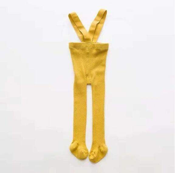 Cottie Cotton High-Waist Suspender Leggings | Sizes S-L | 0-3 Years