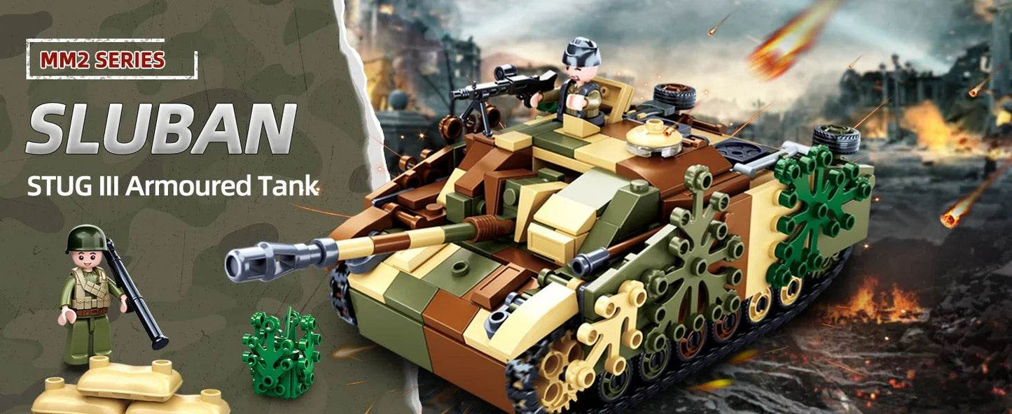524PCS StuG III Armored Vehicle Building Blocks Kids Toys - ToylandEU
