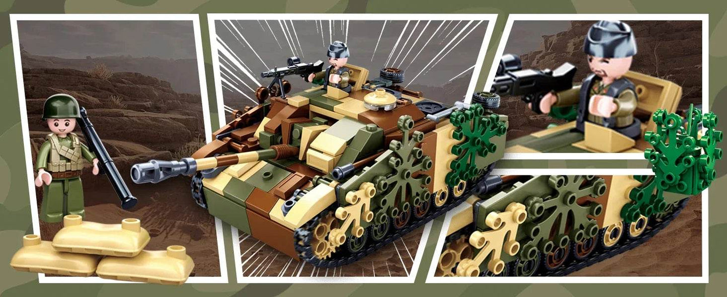 524PCS StuG III Armored Vehicle Building Blocks Kids Toys - ToylandEU