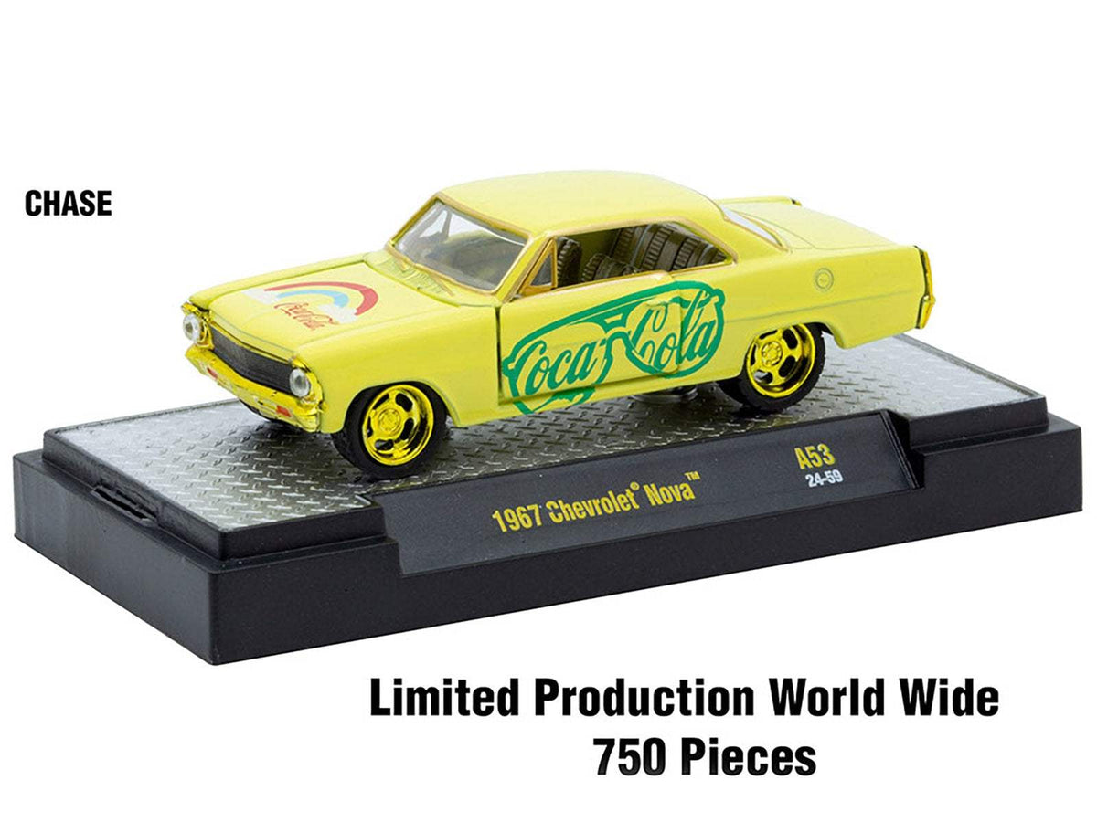 Coca-Cola Set of 3 pieces Release 53 | 1/64 Diecast Model Car | M2 Machines | Coca-Cola Series