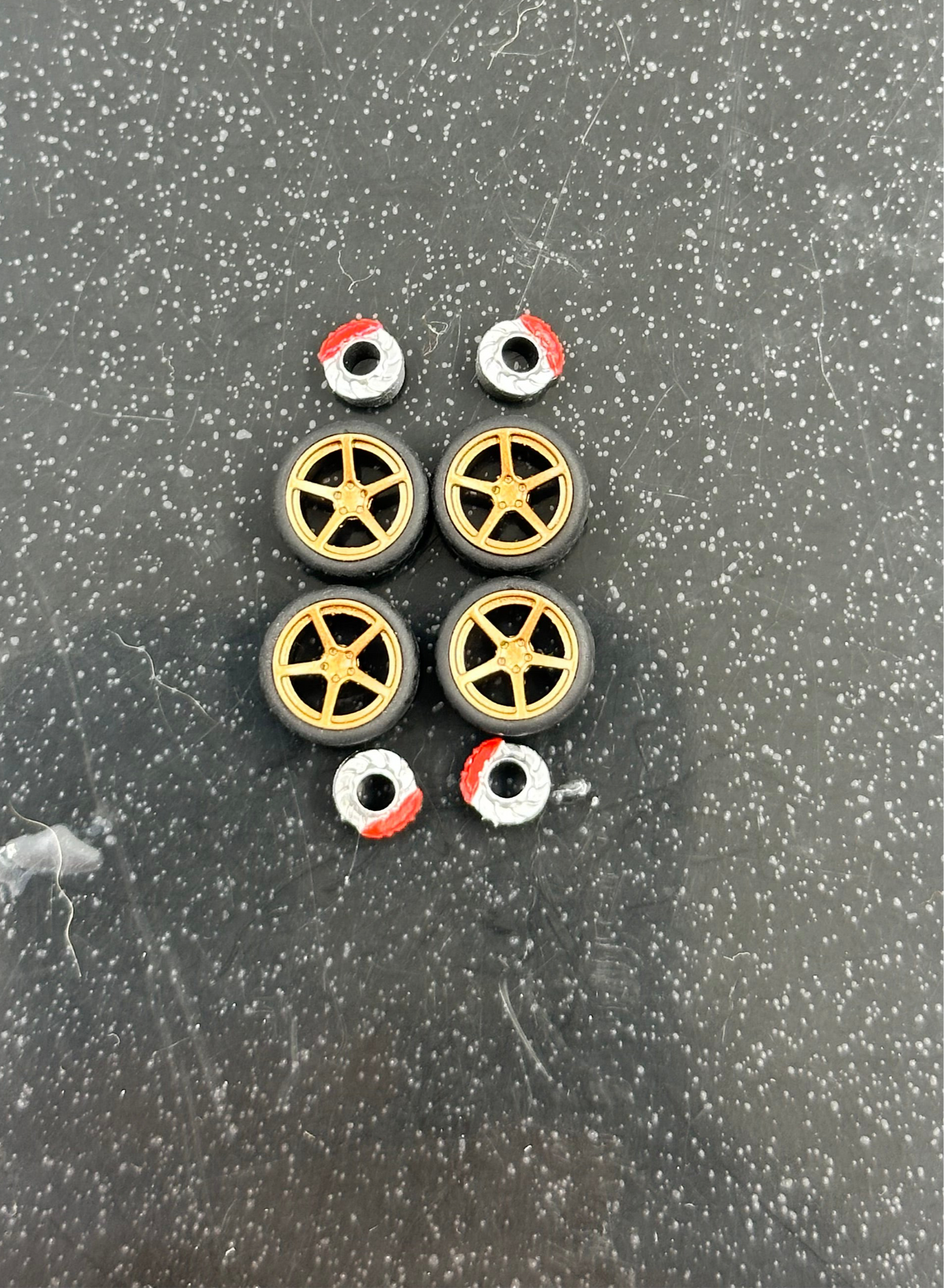 Realistic Drive Rubber Wheels for Diecast Cars One Sixty Four