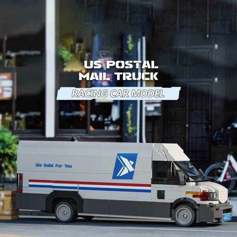 526PCS Postal Truck Building Blocks City Mail Transport Car - ToylandEU