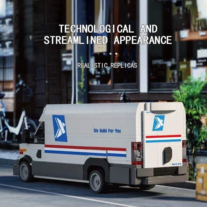 526PCS Postal Truck Building Blocks City Mail Transport Car - ToylandEU