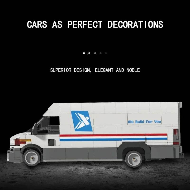526PCS Postal Truck Building Blocks City Mail Transport Car - ToylandEU