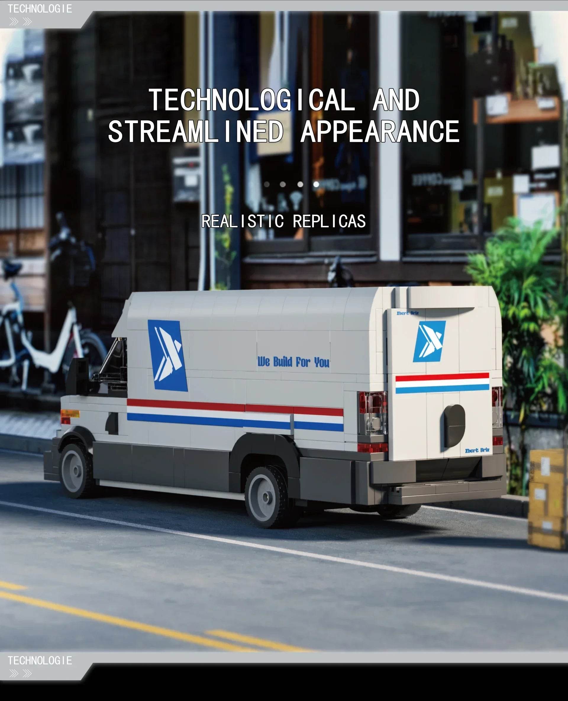 526PCS Postal Truck Building Blocks City Mail Transport Car - ToylandEU