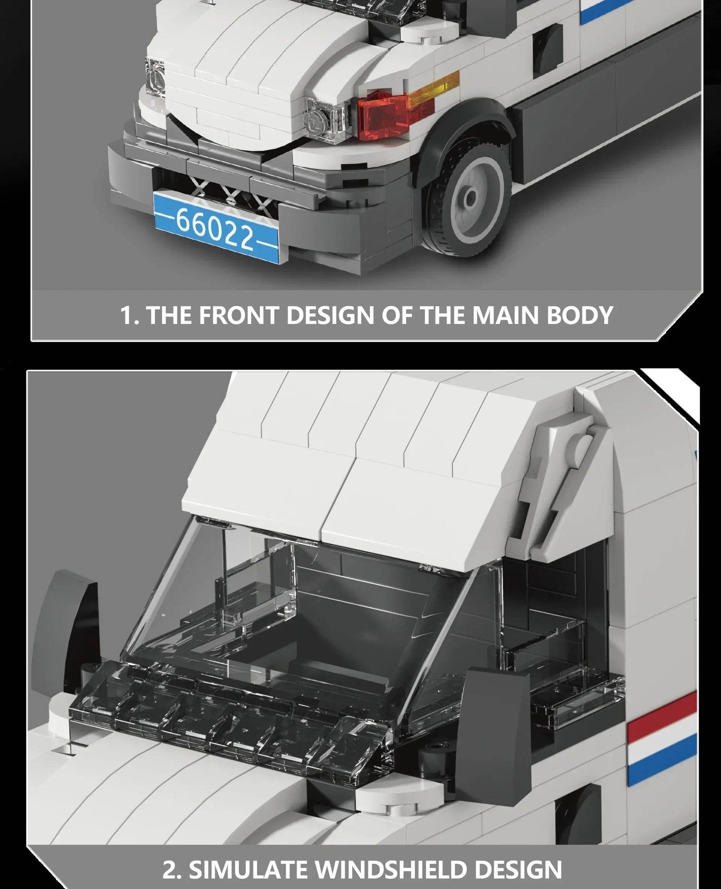 526PCS Postal Truck Building Blocks City Mail Transport Car - ToylandEU