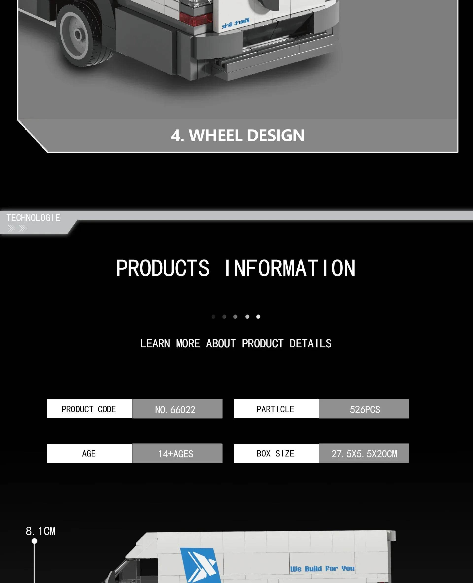 526PCS Postal Truck Building Blocks City Mail Transport Car - ToylandEU