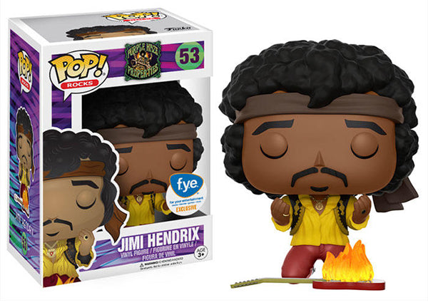Jimi Hendrix Funko Pop Burning Guitar FYE Exclusive