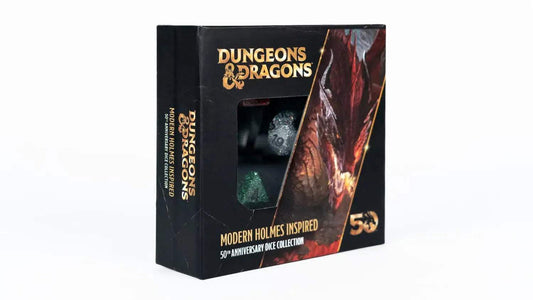 D&D 50th Anniversary Modern Holmes Inspired Dice Set | For D&D & Tabletop RPGs | Dice Sets & Games