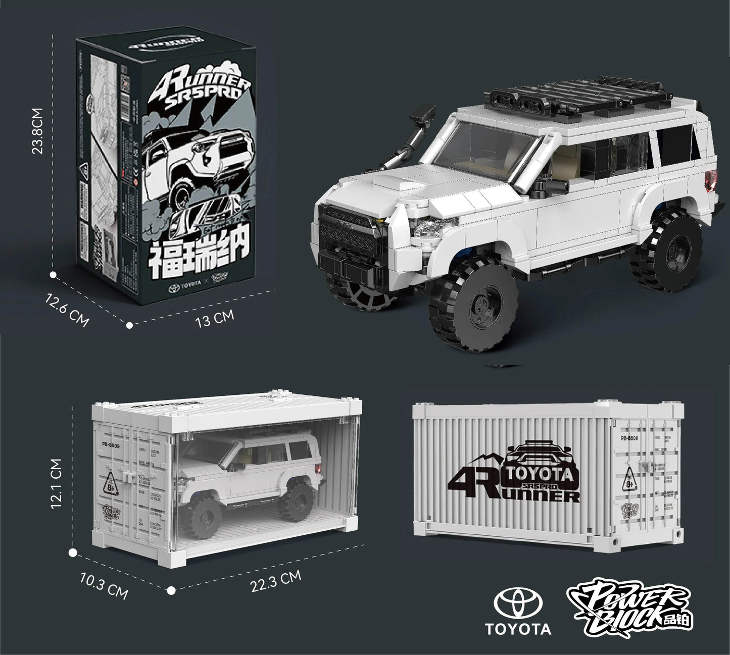 540PCS Toyota 4Runner Off Road Car Building Blocks Set - ToylandEU
