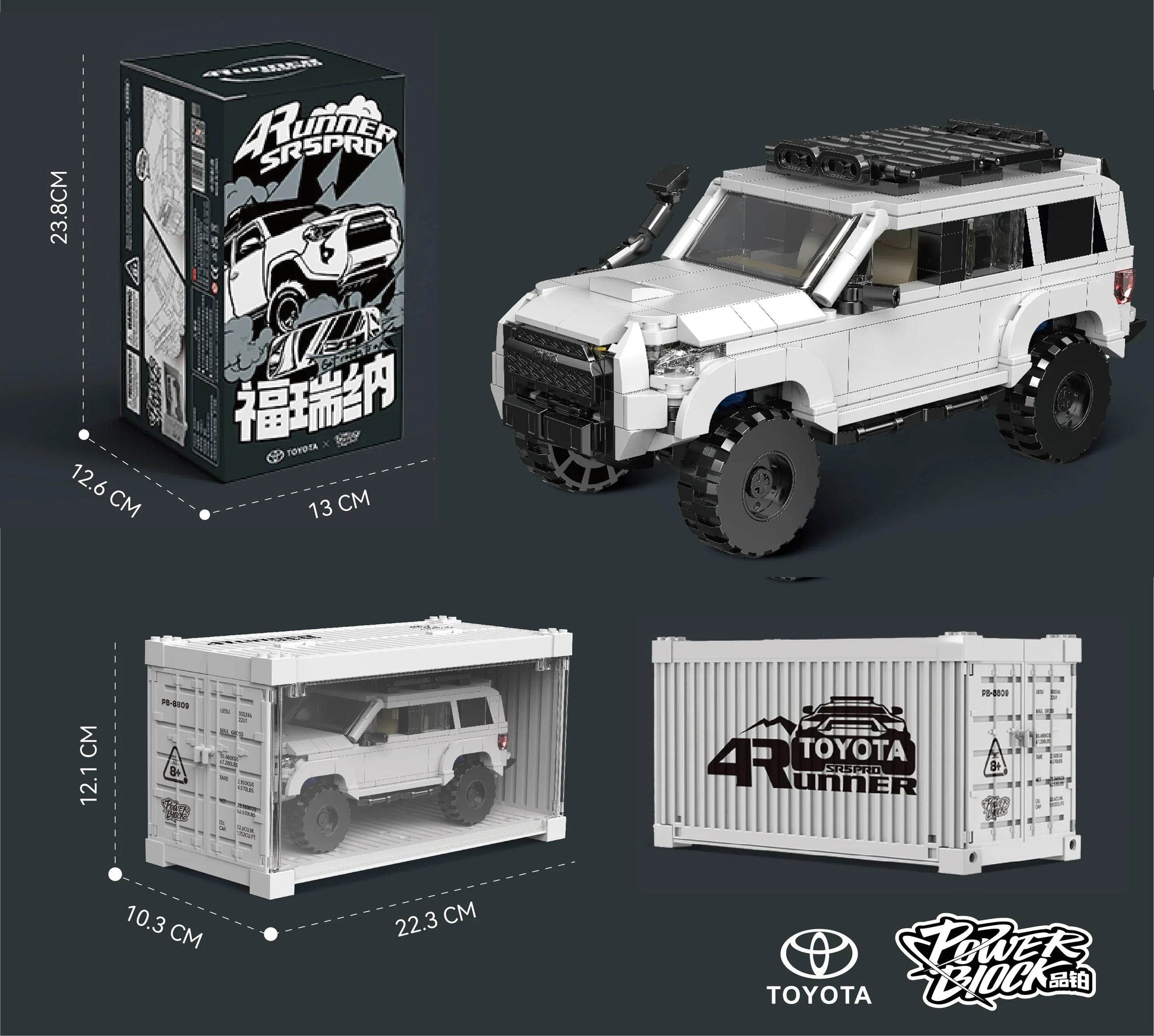 540PCS Toyota 4Runner Off Road Car Building Blocks Set - ToylandEU